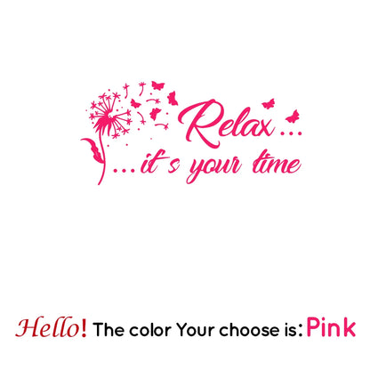Relax It's Your Time Wall Sticker Decals Home Decor For Hallway Wall Stickers Waterproof Wallpaper
