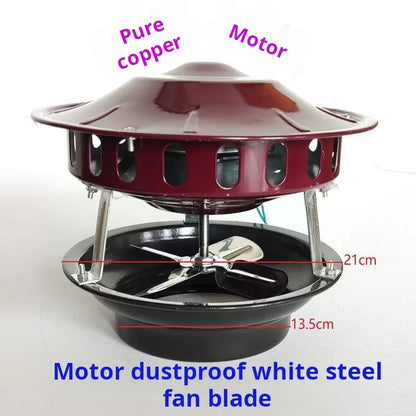 1PCS Induced Draft Fan Pure Copper Motor Civilian Chimney Smoking Machine Rural Fire Pit Boiler Exhaust Fan Smoke Prevention