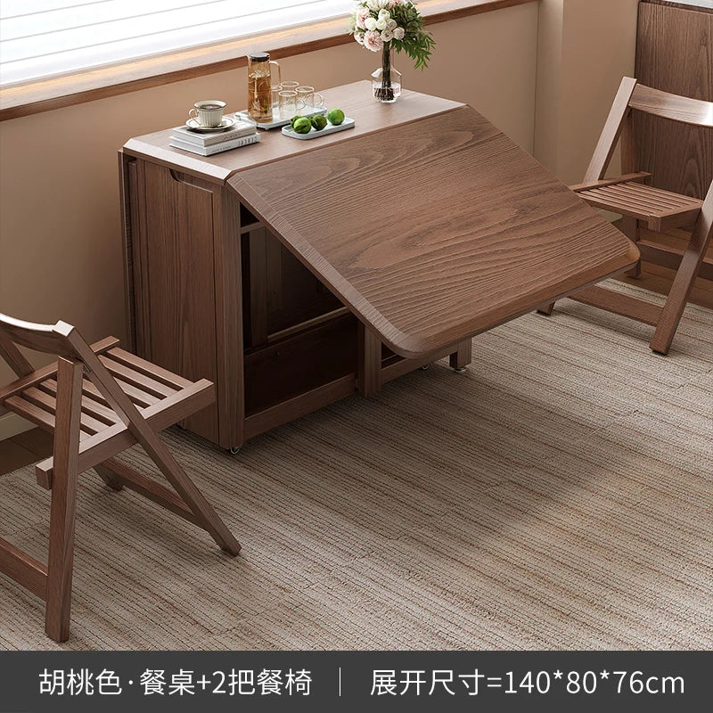 Rustic Dark Dining Tables Folding Nordic Modern Multifunctional Dining Tables Elegant Vintage Table A Manger Pliante Furnitures