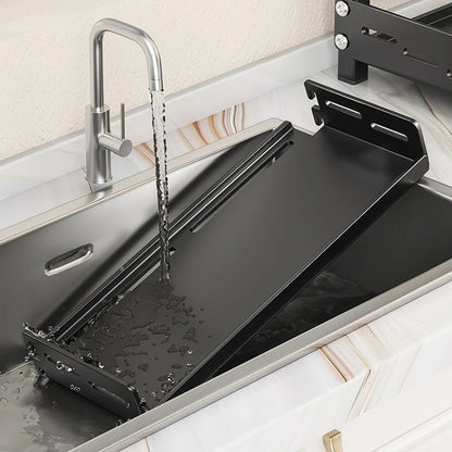 Kitchen Countertop Organizer Rack with Adjustable Feet Knife Storage Removable Shelves Multifunctional Space-Saving for Home