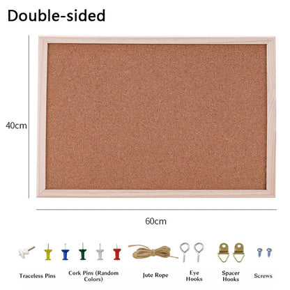 Pictures Wall Plate DIY Cork Display Panel Soft Decorative Cork Board Wood Hanging Photo Background