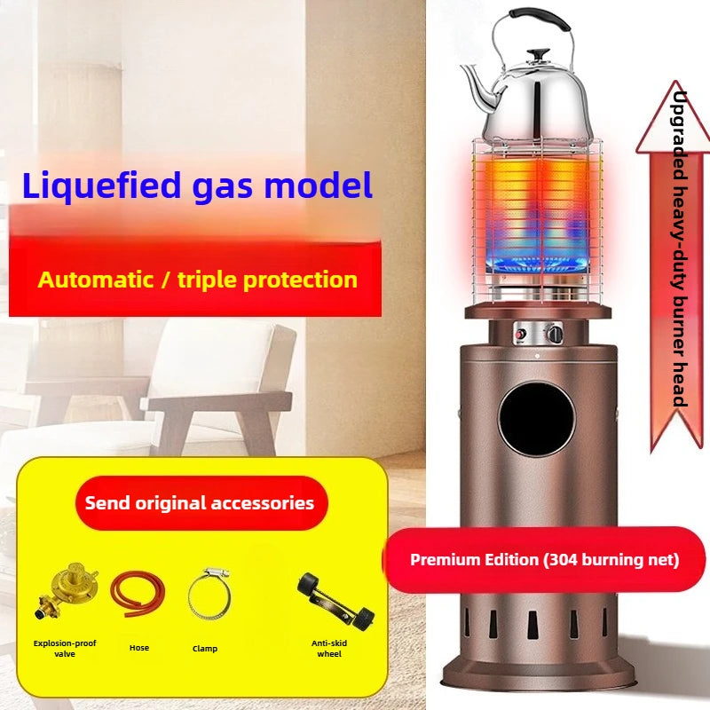 Commercial Gas Heater Outdoor LPG Heating Furnace for Home Natural Gas Fire Boiling Water Stove