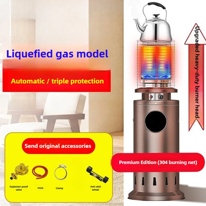 Commercial Gas Heater Outdoor LPG Heating Furnace for Home Natural Gas Fire Boiling Water Stove