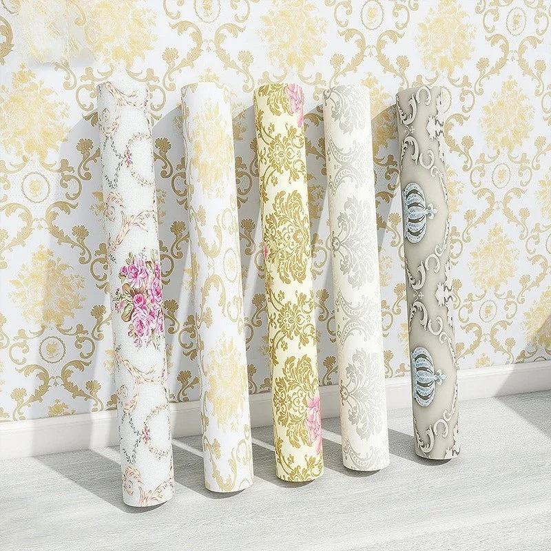 Home Decor Retro Floral Wallpaper Renovation of Bedroom and Living Room Decorative Walls