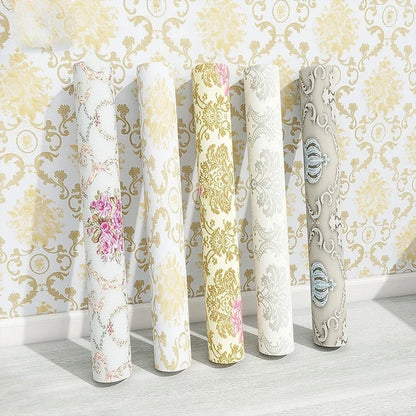 Home Decor Retro Floral Wallpaper Renovation of Bedroom and Living Room Decorative Walls