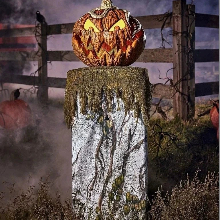 2026 New Halloween Pumpkin Noise Activated Pumpkin Animated Talking Pumpkin Decor Lifting Pumpkin Creates a Spooky Atmospheres