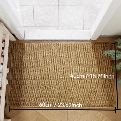 Outdoor Rugs Faux Jute Doormat Effortless Style Durability Every Entrance Floor Carpet Multi-Size 40x60cm/50x80cm/80x120cm