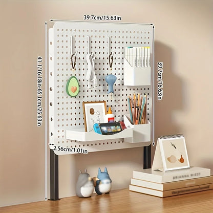 Desktop organizer, DIY pegboard combination kit, desk drawer organizer, clip-on desktop organizer with extendable height