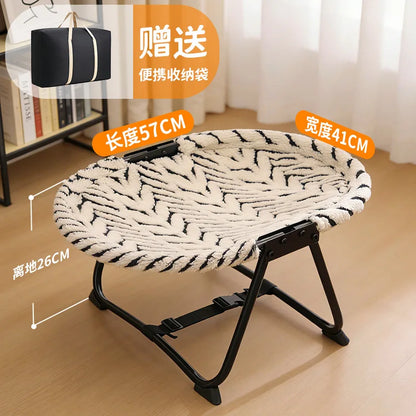 Elevated Pet Cot Bed for Dogs & Cats, All Seasons Breathable Pet Bed, Portable Foldable Outdoor Pet Supplies