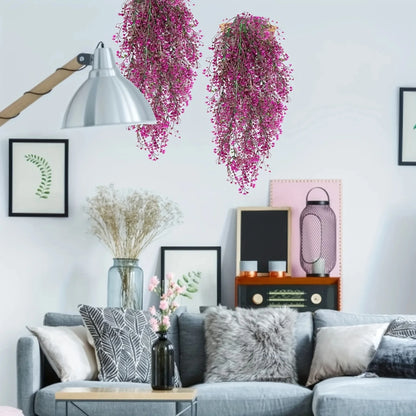 1pc Artificial Hanging Wisteria Flowers - UV Resistant Faux Plants for Home,  Parties - Versatile Indoor & Outdoor Decorations