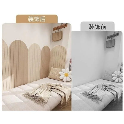 Felt Board Wall Stickers Thick Anti-collision Protect Wallpaper Decor Photo Message Background Arched Bridge Shape Bedroom Art