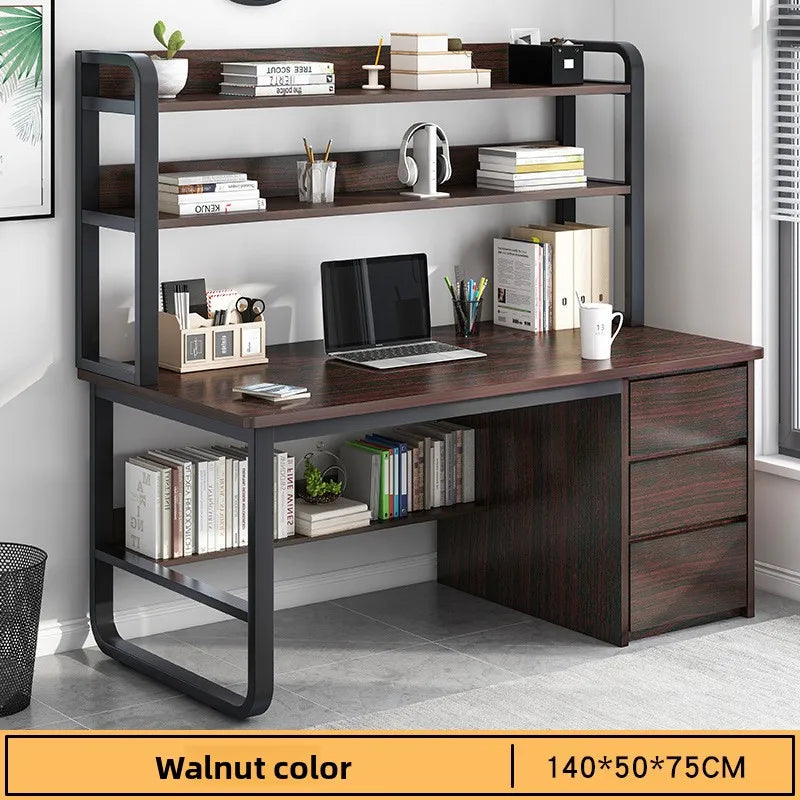 Desk Desktop Computer Desk Simple Home Desk Student Bedroom Bookshelf Integrated Writing Desk