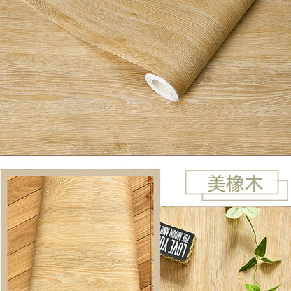 Wood Pattern DIY Self Adhesvie Waterproof Wallpaper Vinyl Wall Stickers Film for Furniture Renovation Stickers Home Stick Decors