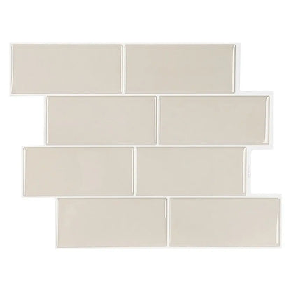 3D Grey Brick Durable DIY Wall Sticker Waterproof Removable Home Decor Grey Brick 3D Wallpaper Kitchen