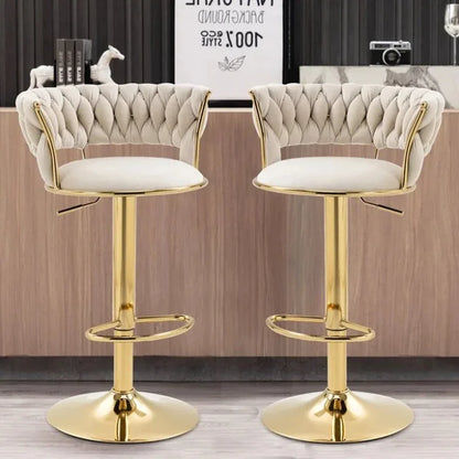 Modern Gold Legs Bar Stools Adjustable Height Italian Minimalist Bar Stools Ergonomic Designer Mama Sandalyesi Kitchen Furniture