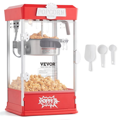 SucceBuy 4Oz Popcorn Maker Commercial Popcorn Machine Countertop Popcorn Maker Includes Tabletop Popcorn Maker 1.5 Gal per Batch