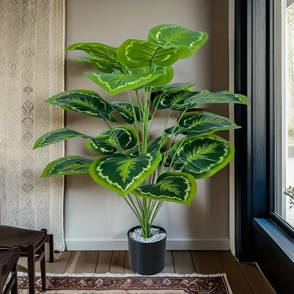 24Leaves Giant Artificial Plants Tree Realistic Full Lush Greenery Indoor Outdoor All-Season Decor for Home Wedding Party New