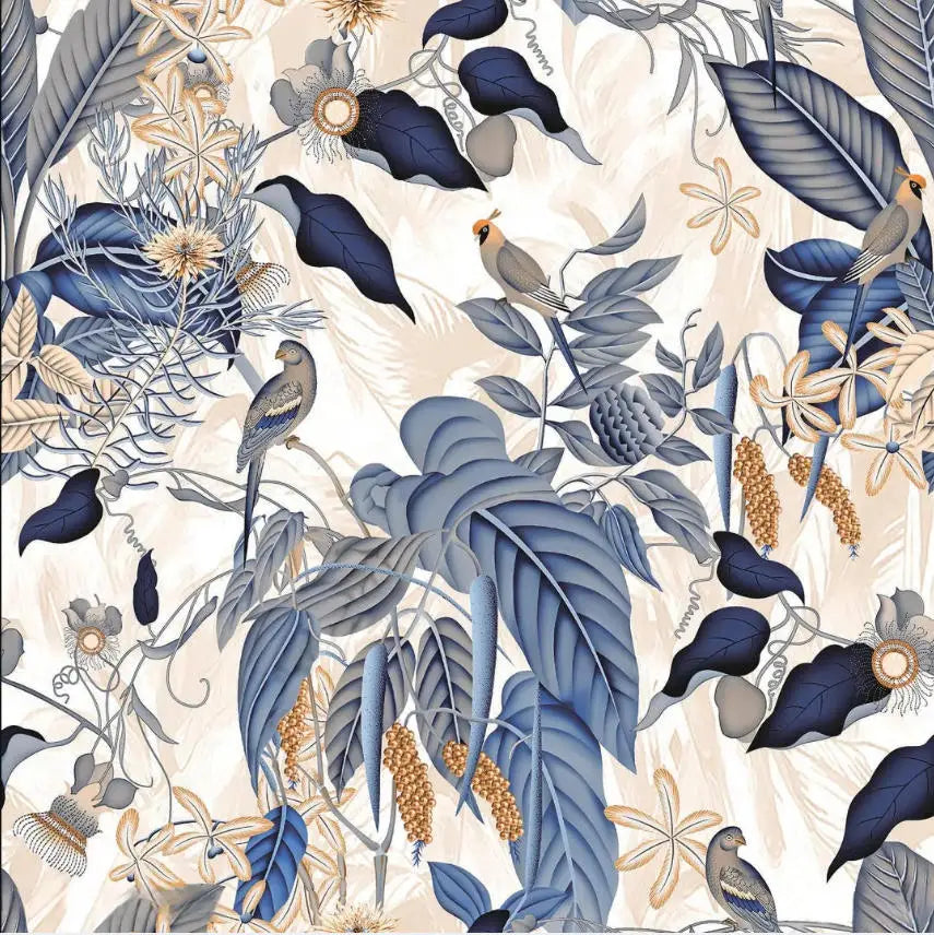 Custom Wallpaper European Style Retro Plants Flowers Forests Hummingbird Mural Bedroom Living Room Background Wall Wallpaper