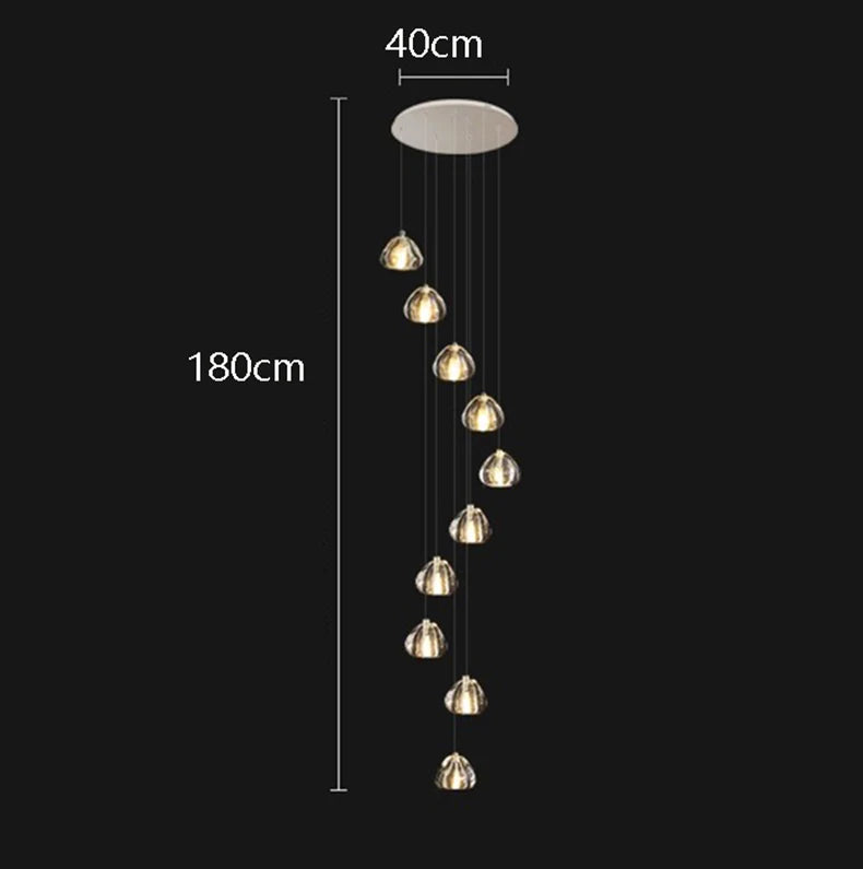 Modern home decoration crystal chandeliers for hall, staircase, indoor lighting fixtures, ceiling lamps, living room exquisite i