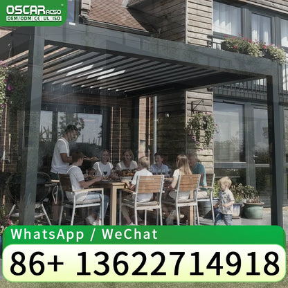 Motorized Bioclimatic Shades Outdoor Pergolas Gazebos Support 4x3 4x4 4x5 4x6m for Patio Garden Backyard pergola