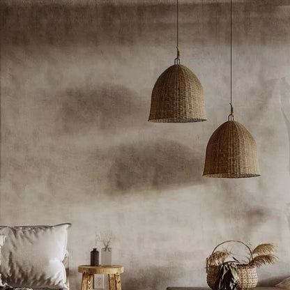Bamboo Pendant Lamp Wabi Sabi Style Japanese Living Room Retro Lamp Chinese Homestay Bedroom Tea Room Zen Restaurant Lighting