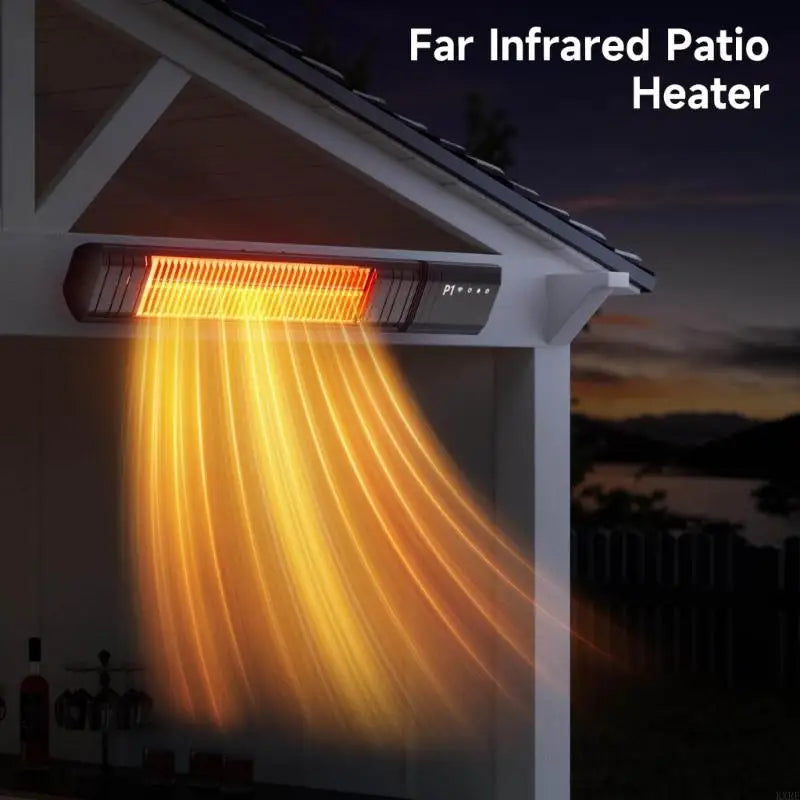 Immediate Heat Outdoor Deck Stove Impermeable IPX4 Wall Mountable Bright Heating Structure for Strong Use KXRE