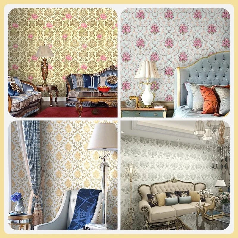 Home Decor Retro Floral Wallpaper Renovation of Bedroom and Living Room Decorative Walls