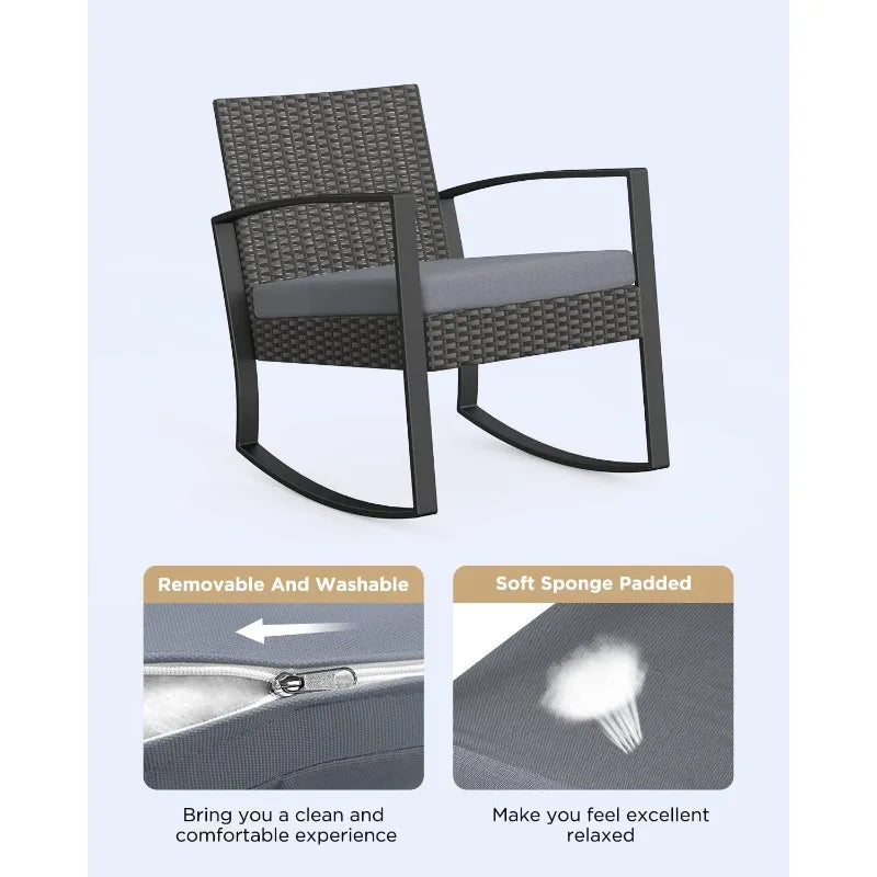 3-Piece Rocking Bistro Set