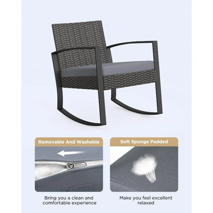 3-Piece Rocking Bistro Set