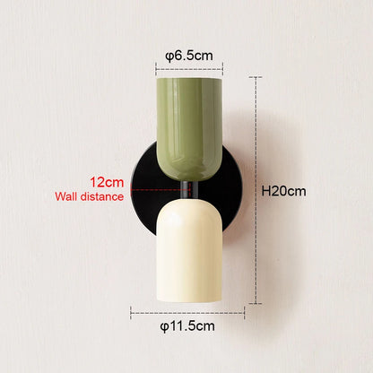Nordic Living Room Wall Lamp Simple Modern Bedroom Bedside Aisle Children's Room Background Wall Lamp E27 Home Decoration