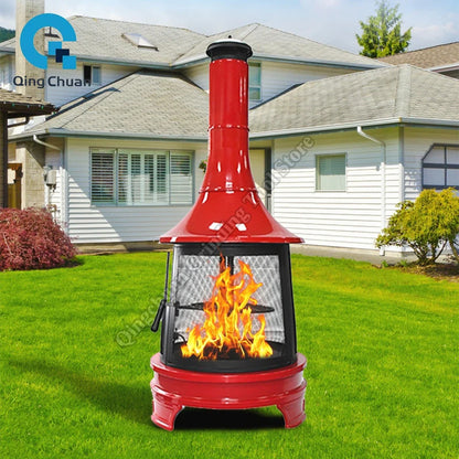 Firewood Stove Fire Pit Grill Charcoal Craftsman Vintage Barbecue Grill Villa Garden Brazier Outdoor Garden Heating Fire Pit