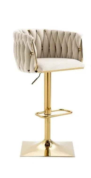 Modern Gold Legs Bar Stools Adjustable Height Italian Minimalist Bar Stools Ergonomic Designer Mama Sandalyesi Kitchen Furniture