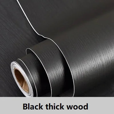 Wooden Door Wallpaper Vinyl Self Adhesive Waterproof Contact Paper for Living Room Kitchen Cupboard Furniture Renovation Sticker