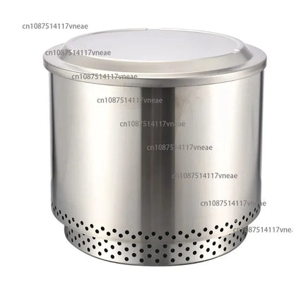 Large Outdoor Stainless Steel Smokeless Firewood Stove Durable Garden Camping Fire Pit