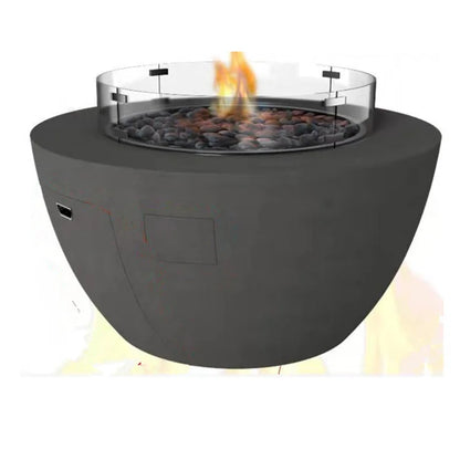 Modern Outdoor Furniture Design Indoor/Outdoor Desktop Tabletop Fire Pit with Concrete Stove for Parties