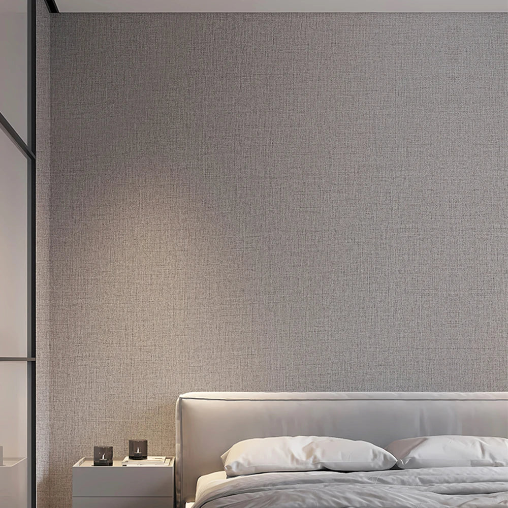 Faux Grasscloth Wallpaper Self-Adhesive Linen Texture Stickers For Wall Bedroom Living Room Cabinet Countertop Cover Stickers
