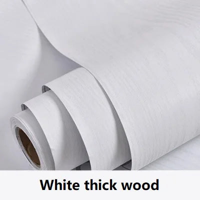 Wooden Door Wallpaper Vinyl Self Adhesive Waterproof Contact Paper for Living Room Kitchen Cupboard Furniture Renovation Sticker