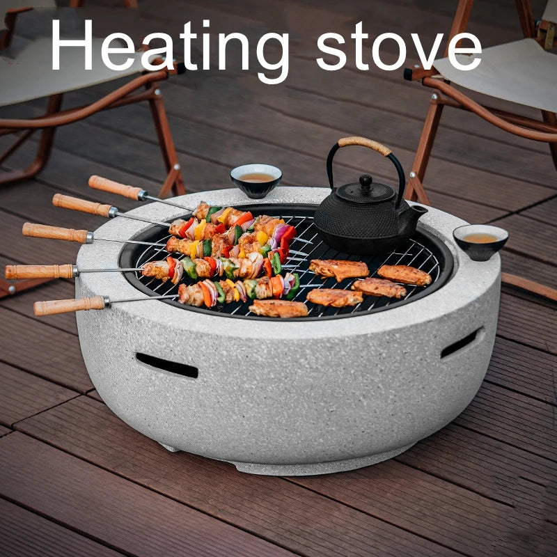 Outdoor barbecue stove small size villa charcoal heating stove  home brazier indoor charcoal brazier courtyard barbecue stove