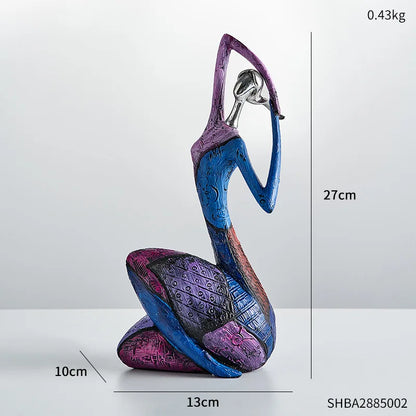Nordic Style Creative Abstract Home Decoration Figure Sculpture Living Room Modern Art Figurine Desk Decoration Christmas Gifts