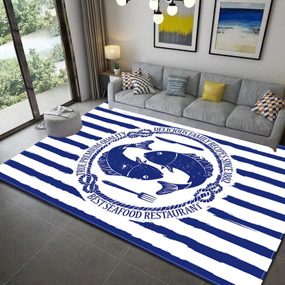 Nautical style rugs kids mats bedroom kitchen     living    bath