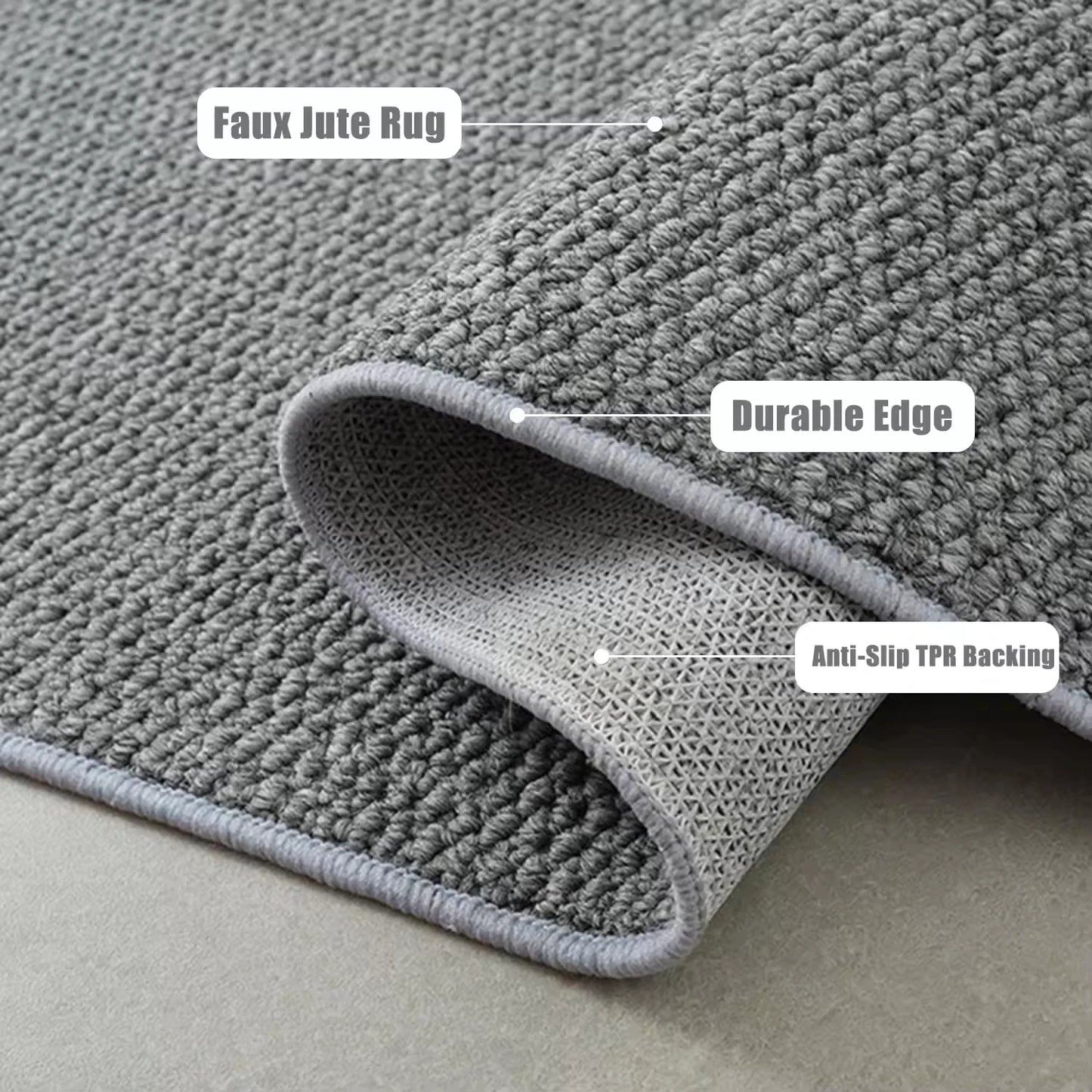 Front Door Mat Outside Entrance Welcome Mat Outdoor Indoor Entryway Rug Dirt Trap Non-Slip Washable Low Profile Doormat