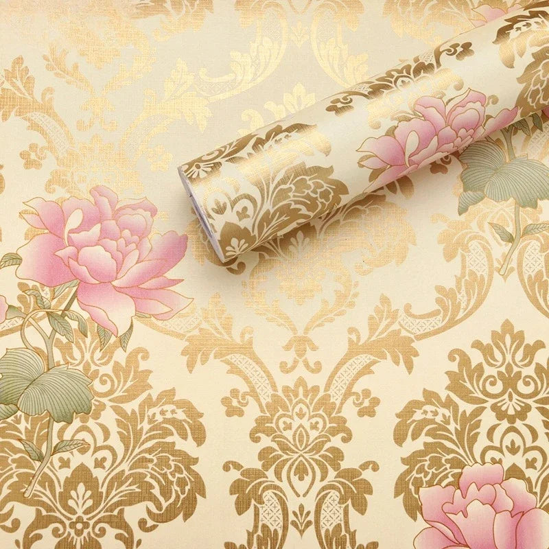 Home Decor Retro Floral Wallpaper Renovation of Bedroom and Living Room Decorative Walls