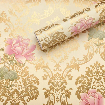 Home Decor Retro Floral Wallpaper Renovation of Bedroom and Living Room Decorative Walls