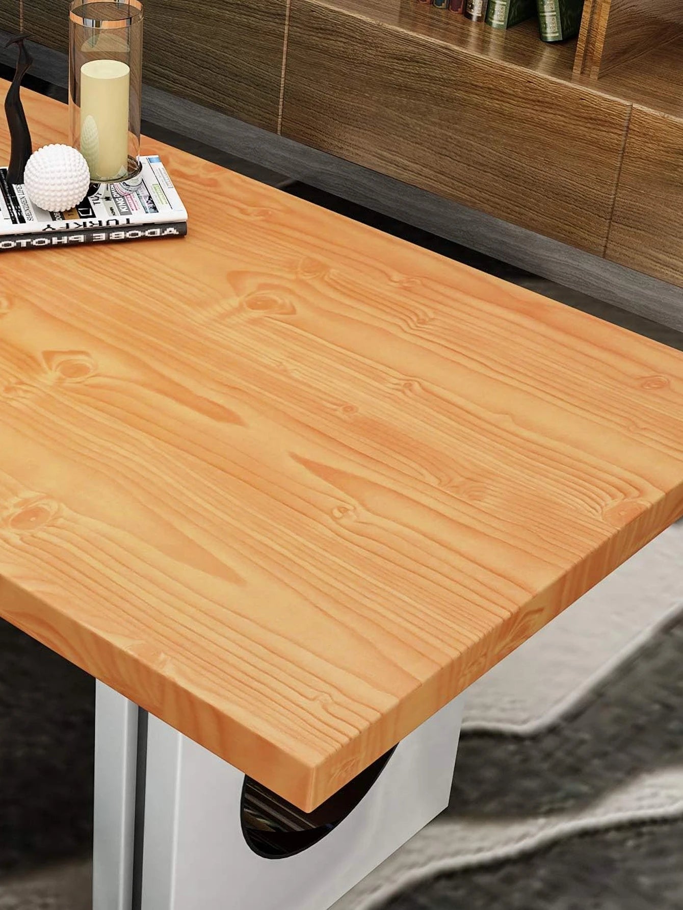 Self-Adhesive Wallpaper, Wood Grain, Thickened Contact Paper, Peel and Stick, Waterproof, Removable Furniture Refurbishment