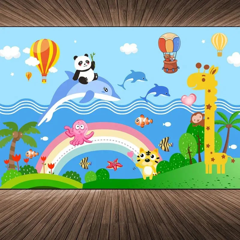 115X72cm Self Adhesive Wallpaper Mural ABDL Living Room Bedroom Bedside Cute Cartoon Anime Background Wall Decoration Sticker