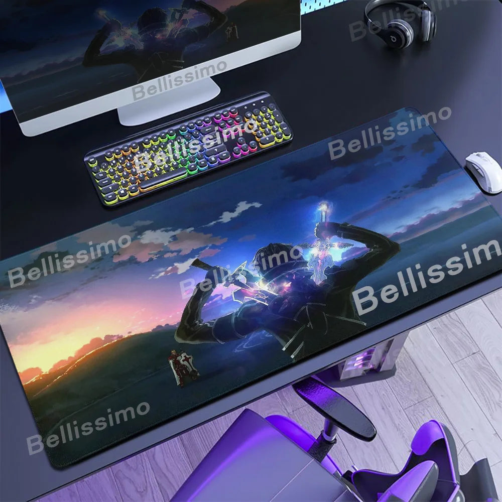 Anime Many Exquisite Wallpaper Sword Art Online SAO Mouse Pad Pretty Asuna Mousepad Non-slip Wear-resistant Game Large Desk Mats