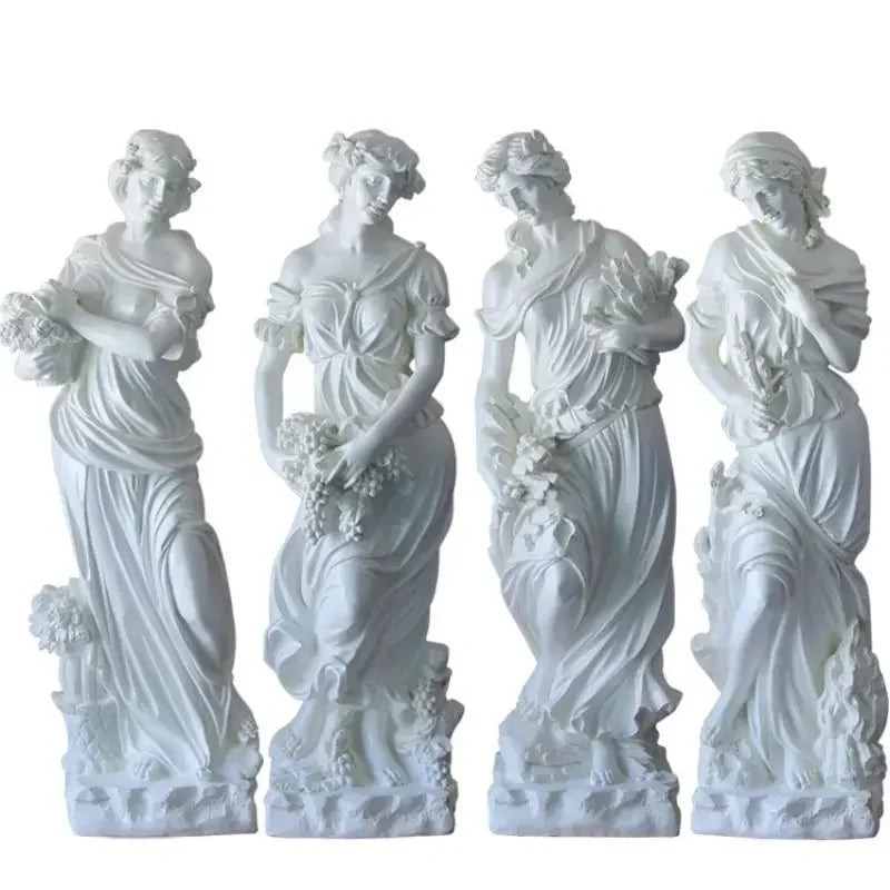 Large fiberglass figure sculpture Four Seasons Goddess Statue Garden Landscape Decoration Floor-standing Decoration