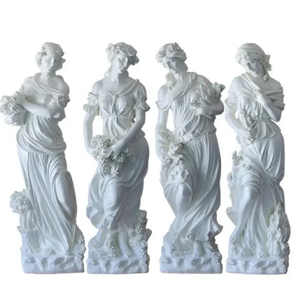 Large fiberglass figure sculpture Four Seasons Goddess Statue Garden Landscape Decoration Floor-standing Decoration