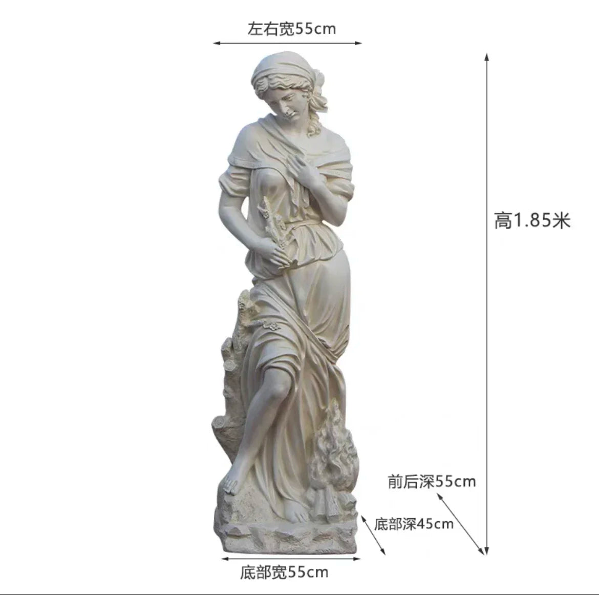 Large fiberglass figure sculpture Four Seasons Goddess Statue Garden Landscape Decoration Floor-standing Decoration
