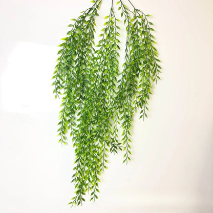 4PC 85cm Artificial Hanging Potted Plants Realistic Green Ferns Suitable for Indoor/Outdoor Home/Living Room Party Scene Decora